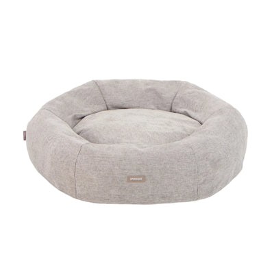 Snooza Panelled Cuddler Dog Bed - Pebble