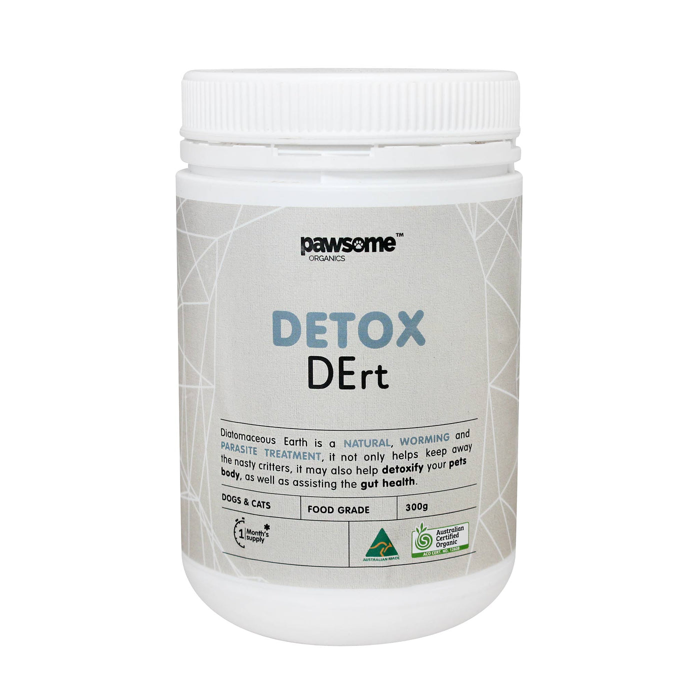 Pawsome Organic Detox DErt Diatomaceous Earth - 300g