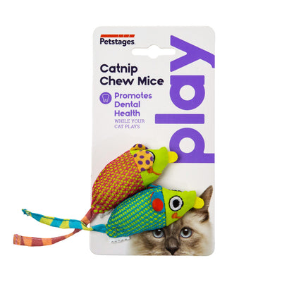 Petstages - Catnip Chew Mice Cat Toy 2 Pack