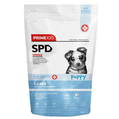 Prime100 SPD Air Dried Puppy Food Lamb Apple & Blueberry 120g