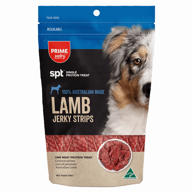 Prime100 Prime Pantry SPT Jerky Dog Treats Lamb 100g