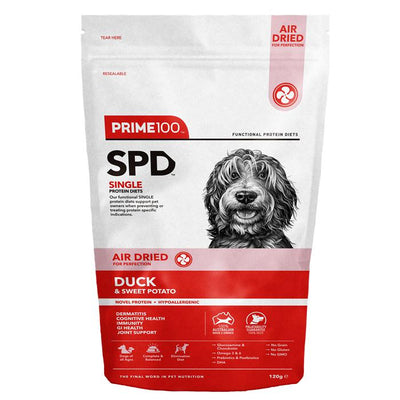 Prime100 SPD Air Dried Dog Food Duck & Sweet Potato 120g