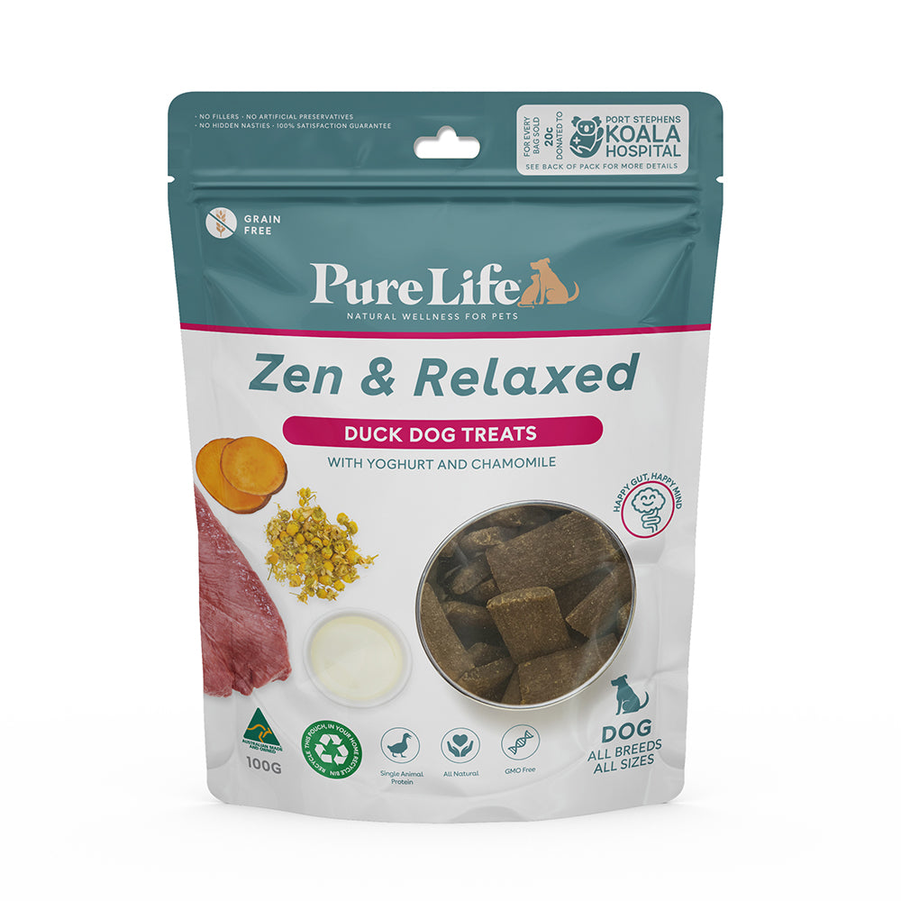 Pure Life Dog Treats Zen & Relaxed Duck Flavor - 100g