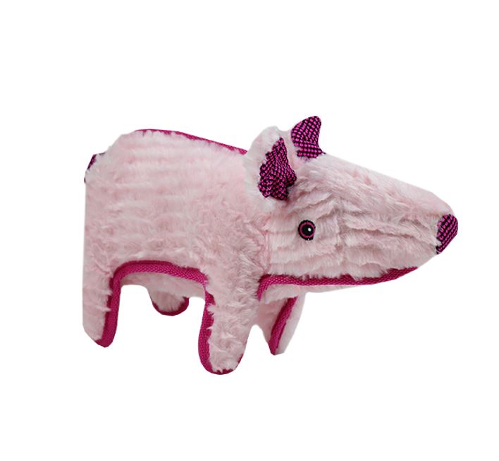 RUFF Play Dog Toy Plush Buddies - Tuff Pig