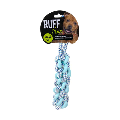 RUFF Play Dog Toy TPR Rope Dental Tug (S/L)