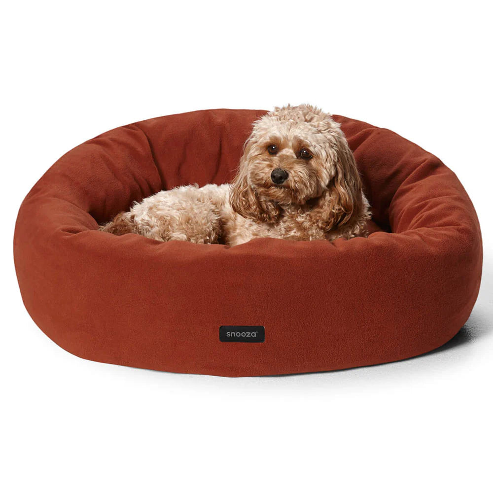 Snooza Dog Self Warming Polar Fleece Cuddler – Rust