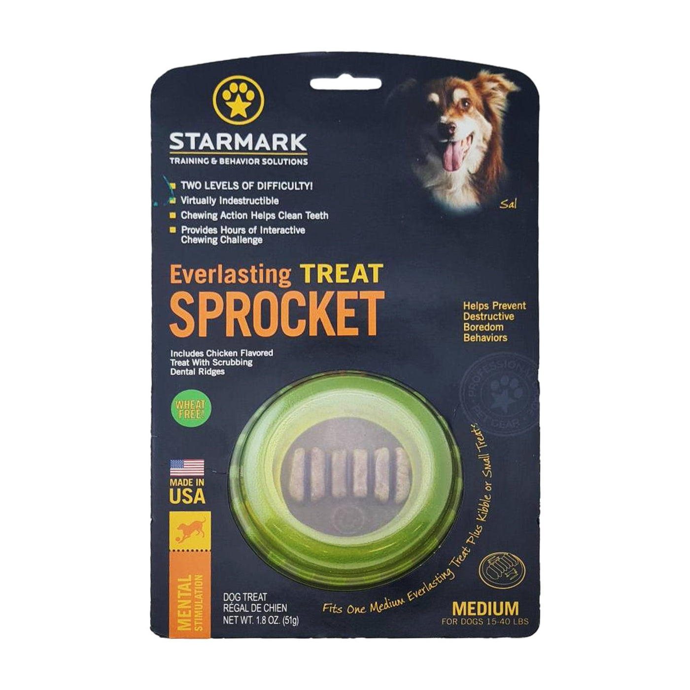 Starmark Everlasting Treat Sprocket Dog Toys