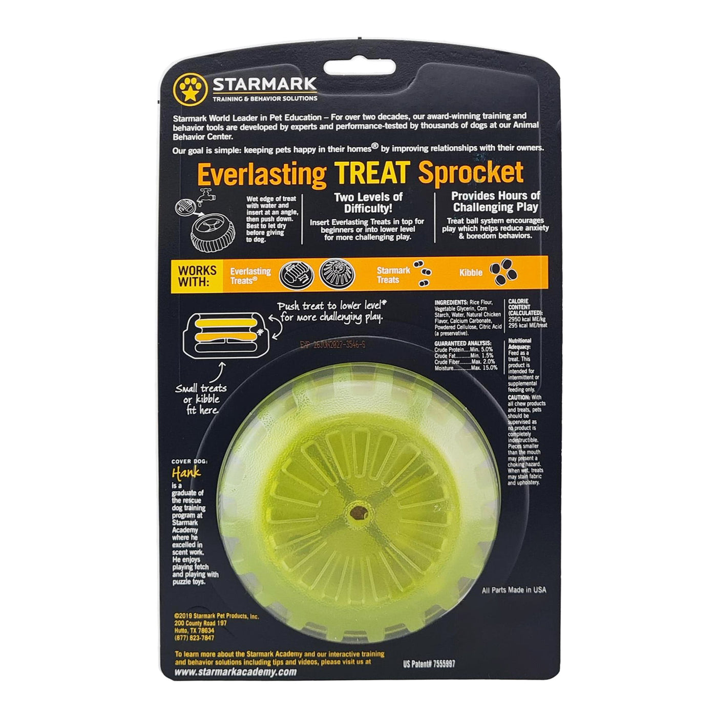 Starmark Everlasting Treat Sprocket Dog Toys