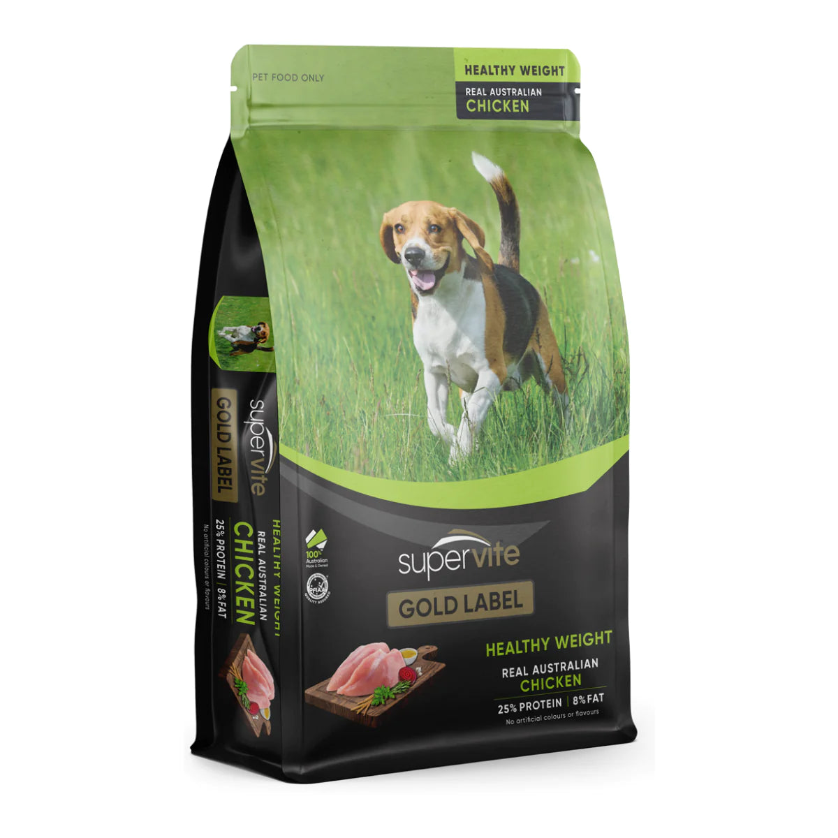 Supervite Gold Label Adult Healthy Weight Dog Dry Food Chicken Recipe