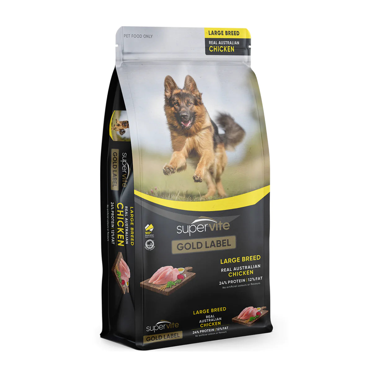 Supervite Gold Label Adult Dog Large Breed Dry Food Chicken Recipe