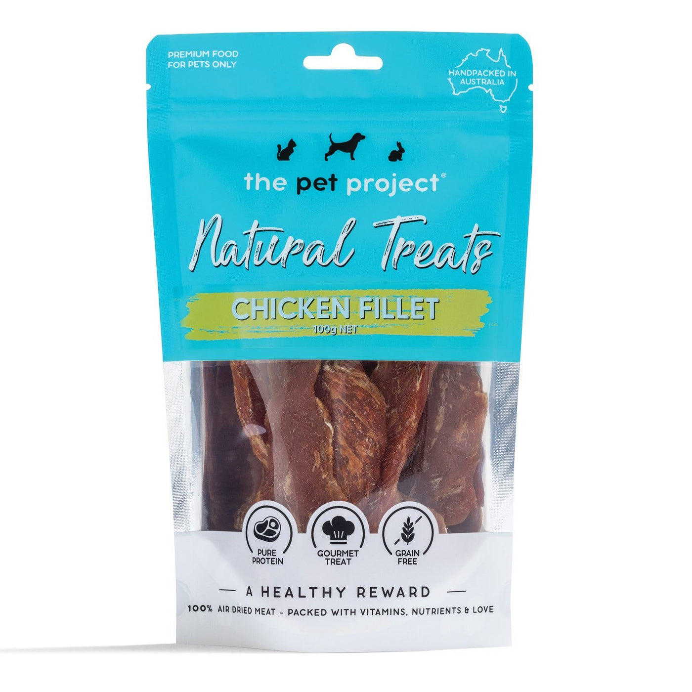 The Pet Project Dog Natural Chicken Fillet Treats 100g