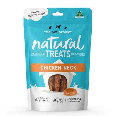 The Pet Project Natural Dog Treats Chicken Neck 100g