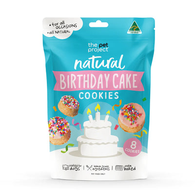 The Pet Project Dog Birthday Cake Cookies 8 Pack