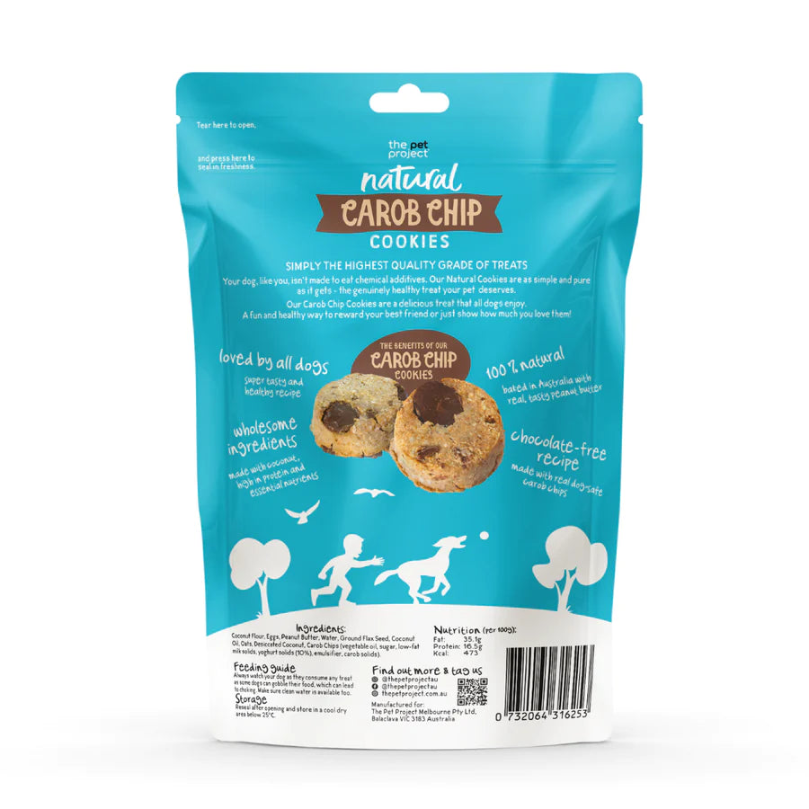 The Pet Project Dog Natural Carob Chip Cookies 10 Pack