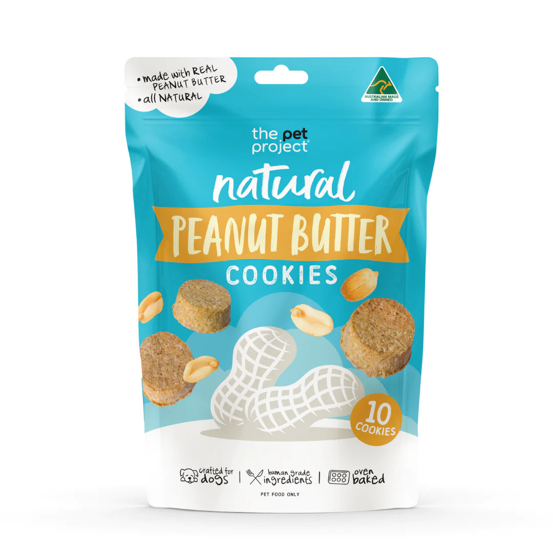 The Pet Project Dog Natural Peanut Butter Cookies 10 Pack