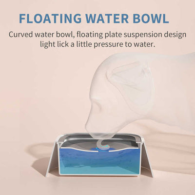 Floating Pet Water Bowl - Grey