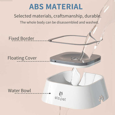 Floating Pet Water Bowl - White