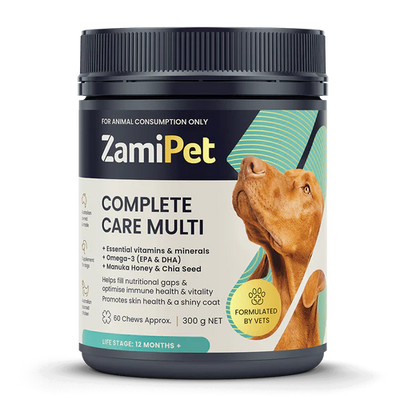 ZamiPet Dog Complete Care Multivitamin - 60 Chews/300g