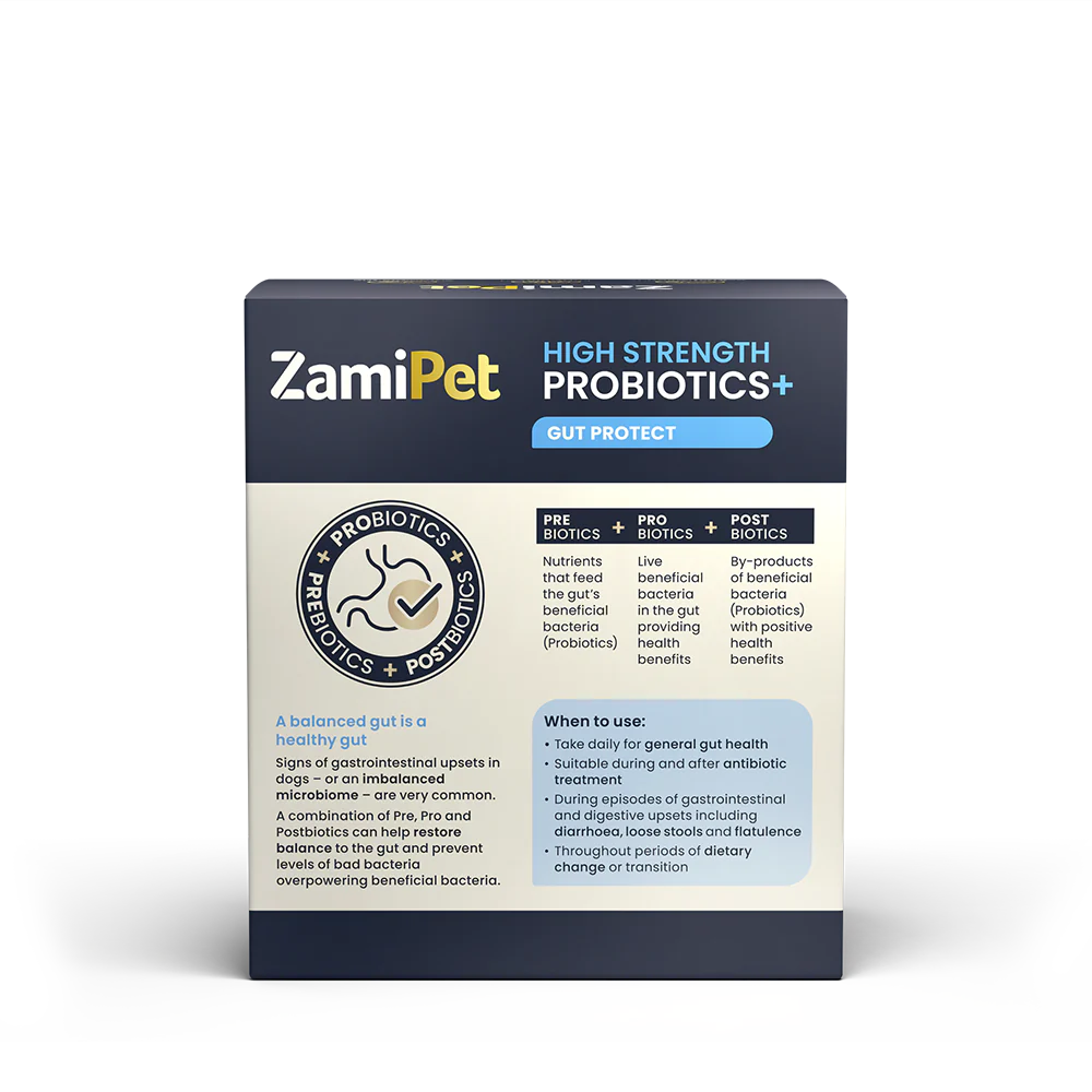 ZamiPet Adult Dog High Strength Oral Powder Probiotics + Gut Protect 30 x 1.2g