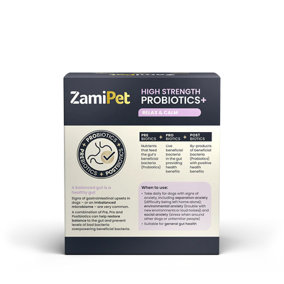 ZamiPet Dog High Strength Oral Powder Probiotics+ Relax & Calm 30 x 1.2g