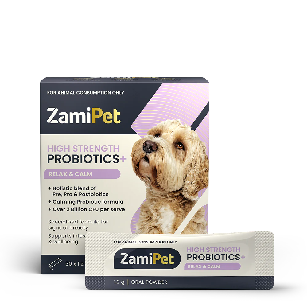 ZamiPet Dog High Strength Oral Powder Probiotics+ Relax & Calm 30 x 1.2g