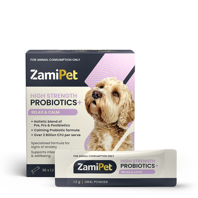 ZamiPet Dog High Strength Oral Powder Probiotics+ Relax & Calm 30 x 1.2g