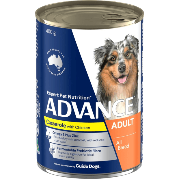 Advance Adult Dog Wet Food Casserole Cans with Chicken