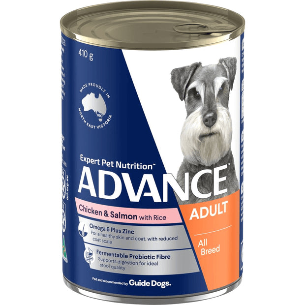 Advance Adult Dog Wet Food Tins Chicken & Salmon with Rice