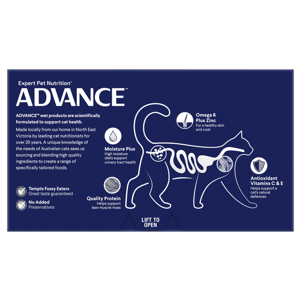 Advance Adult Cat Wet Food Delicate Tuna Trays 7 x 85g