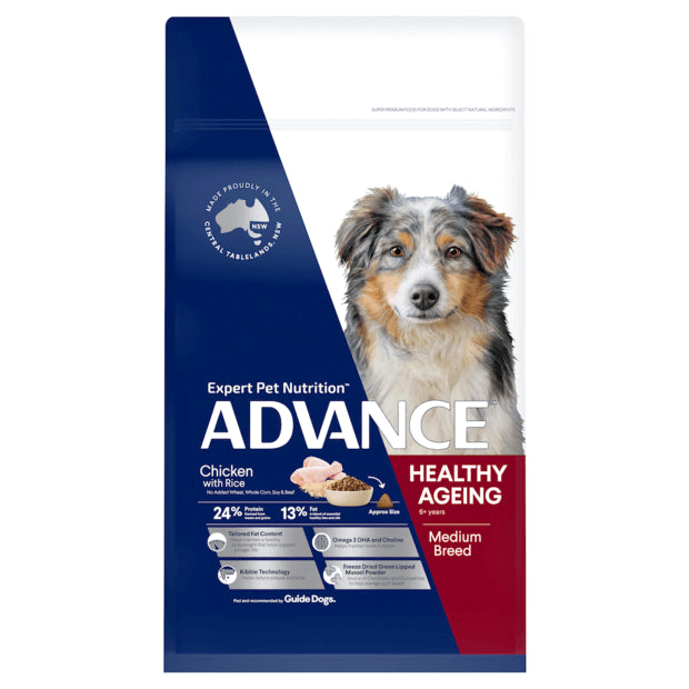 Advance Adult Dog Medium Breed Healthy Ageing Chicken & Rice Recipe - 15kg