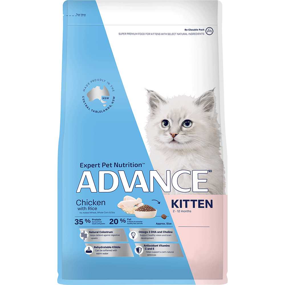 Advance Kitten Growth Dry Food Chicken with Rice Recipe