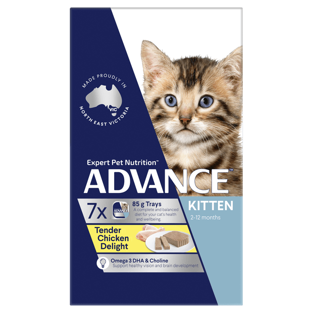 advance kitten tender chicken wet food trays mrzoo