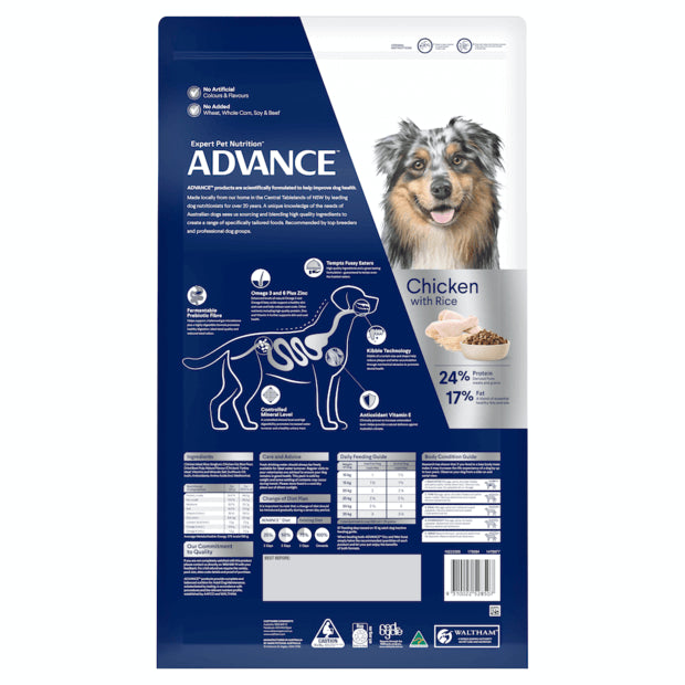 Advance Medium Breed Adult Dog Dry Food Chicken Recipe 20kg