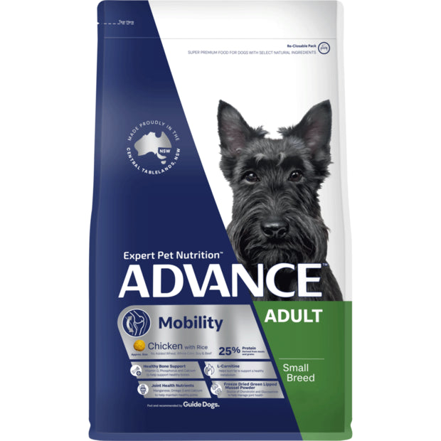 Advance Adult Dog Food Small Breed Mobility Chicken & Rice Recipe - 2.5kg