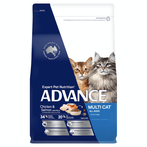 Advance Cat Dry Food Health Improve Chicken & Salmon with Rice