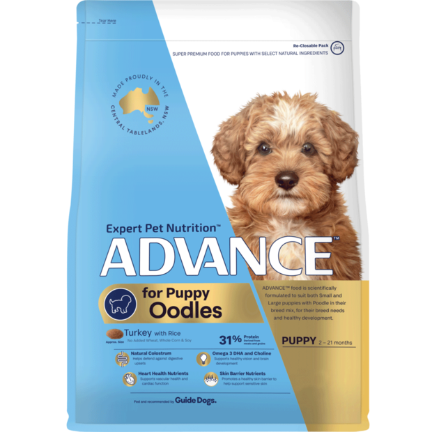 Advance Dry Food Puppy Oodles Turkey with Rice Recipe