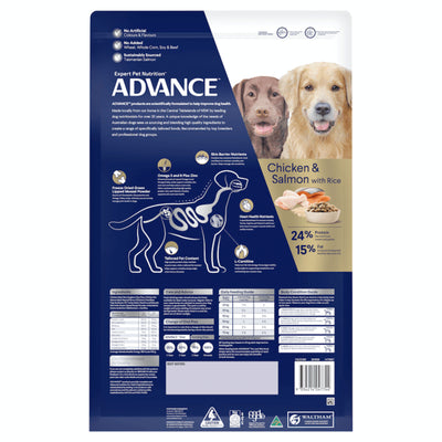 Advance Adult Dog Retrievers Chicken and Salmon with Rice Recipe - 13kg