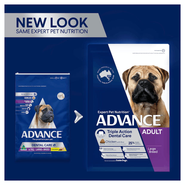 Advance Adult Dog Large Breed Food Triple Action Dental Care - 13kg