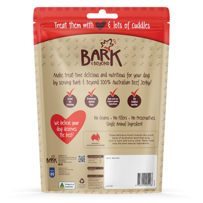 Bark & Beyond Dog Treat Beef Jerky - 450g