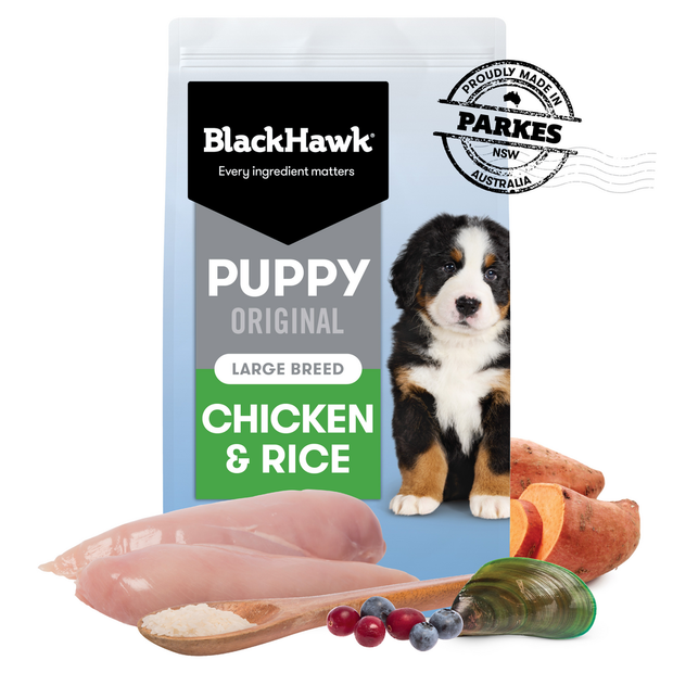 Black Hawk Puppy Dry Dog Food Large Breed Chicken & Rice Recipe