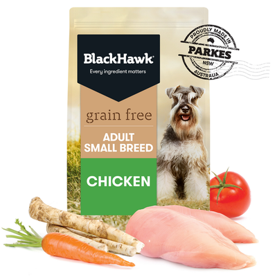 Black Hawk  Adult Dog Food Small Breed GRAIN FREE Chicken Recipe