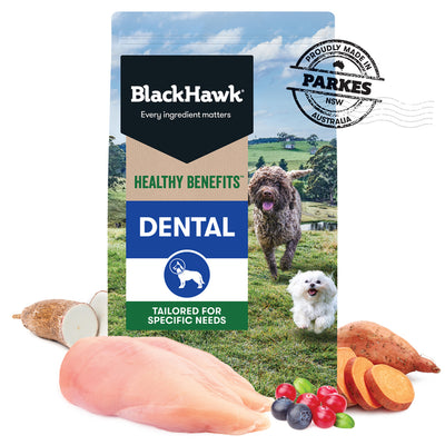 Black Hawk Dry Dog Food Healthy Dental Benefits