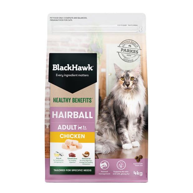 Black Hawk Adult Cat Dry Food Hairball Benefits Chicken Recipe