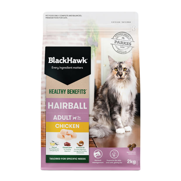 Black Hawk Adult Cat Dry Food Hairball Benefits Chicken Recipe