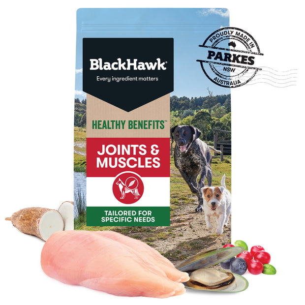 Black Hawk Dry Dog Food Joints & Muscles Benefits Chicken Recipe