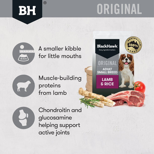 Black Hawk Adult Dog Small Breed Lamb & Rice Recipe