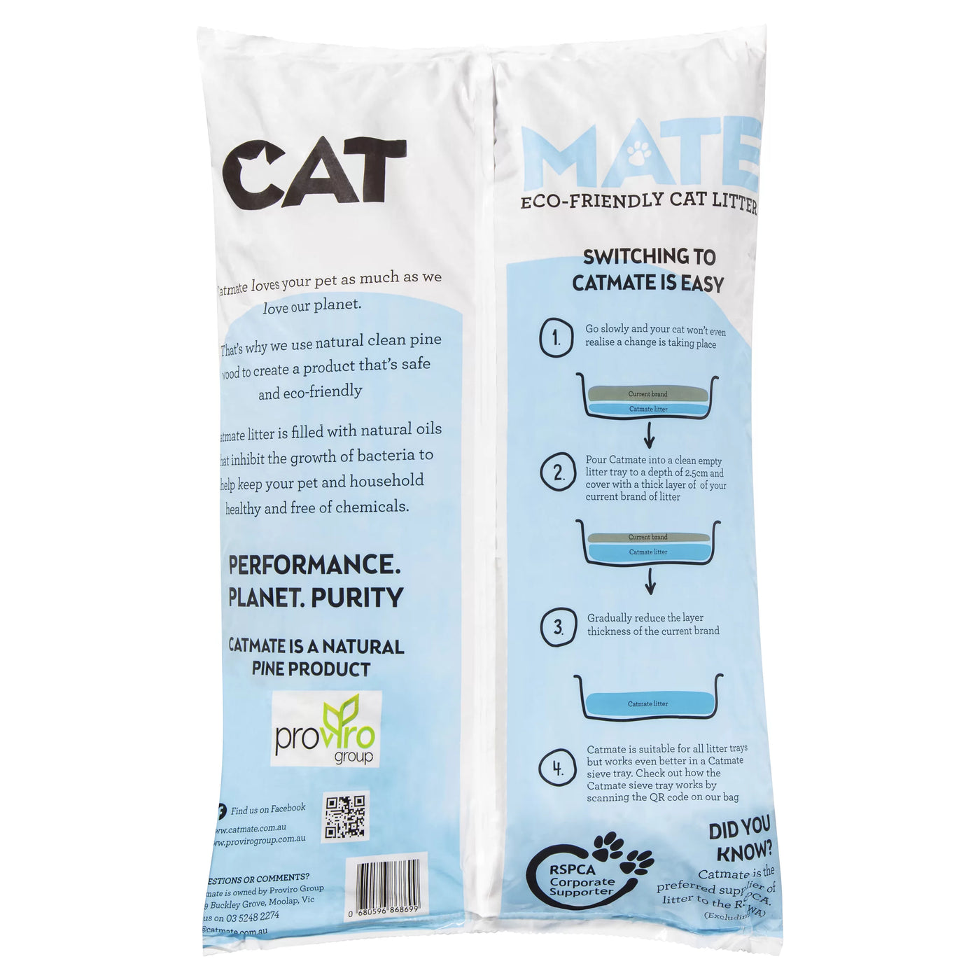 Catmate Wood Pellet Cat Litter 15kg