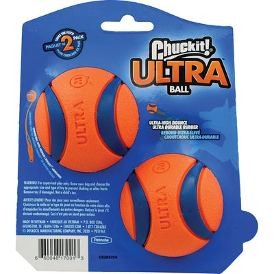 Chuckit! Ultra Ball Dog Toy Medium - Pack of 2