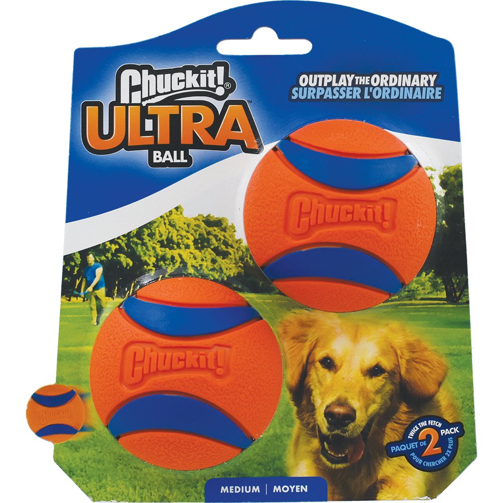 Chuckit! Ultra Ball Dog Toy Medium - Pack of 2