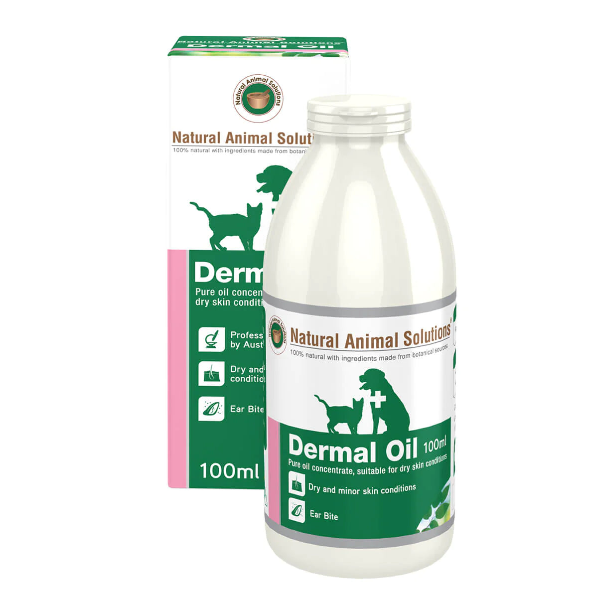 Natural Animal Solutions Dog & Cat Dermal Oil - 100ml